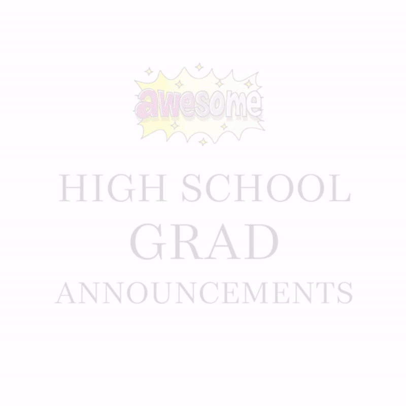 High School Grad Announcements, Going to University of Alabama
