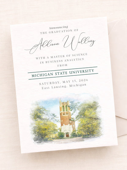 Michigan State University Graduation Announcements | MSU Grad Cards (25)