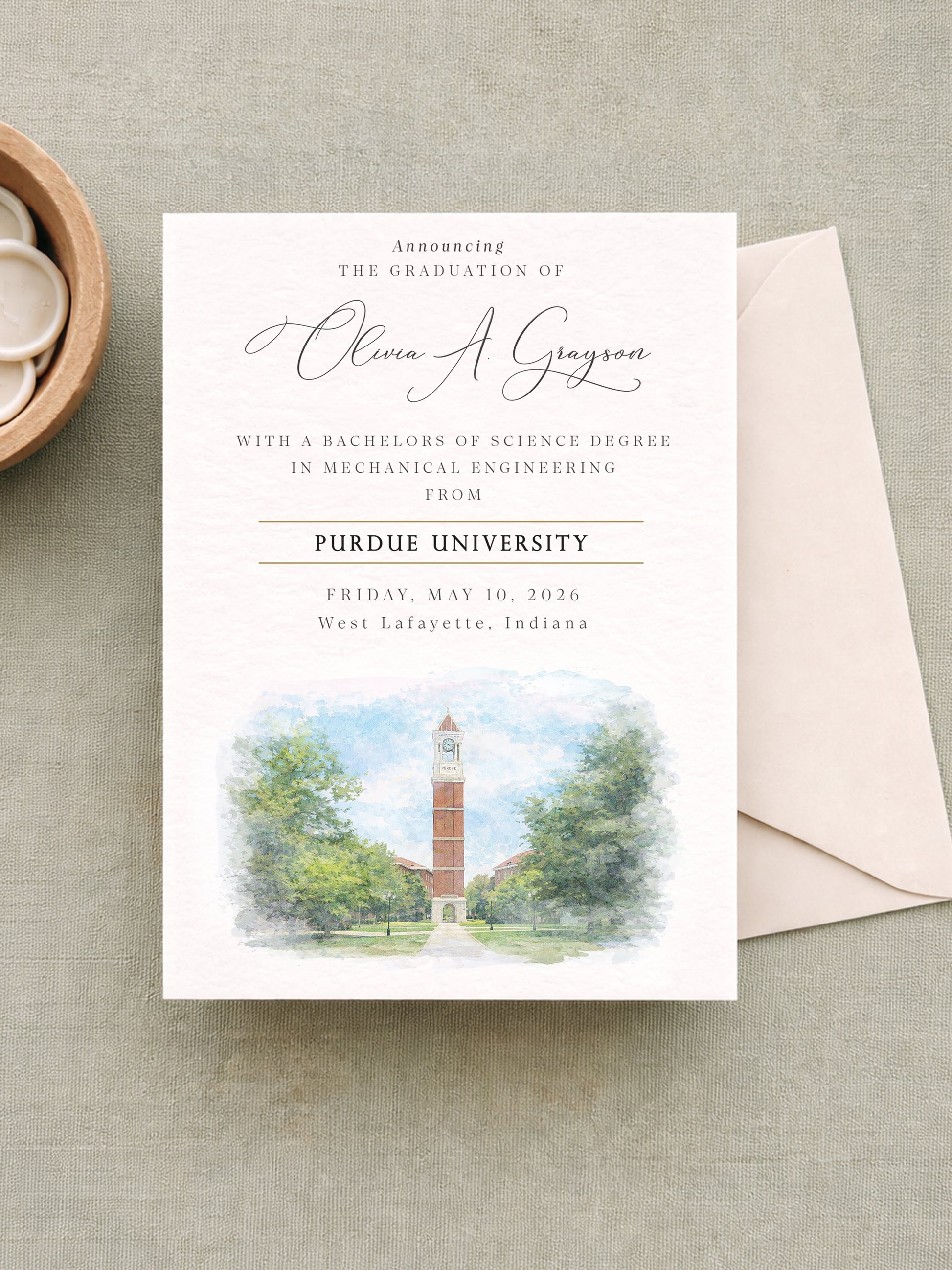 Purdue University Graduation Announcements