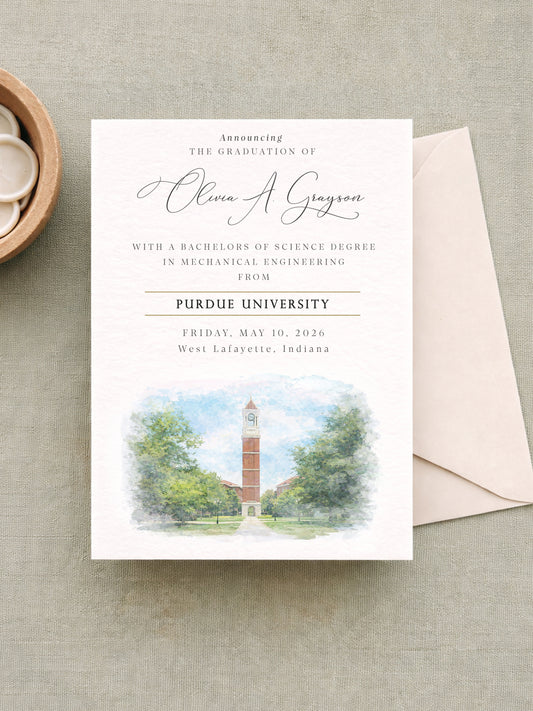 Purdue University Graduation Announcements