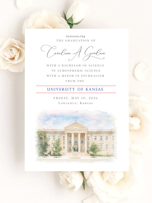 University of Kansas Graduation Announcement